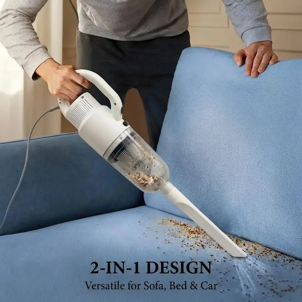 Lightweight Corded Stick Vacuum Cleaner, 2-in-1 Handheld with Floor Brush & Crevice Tool, 13 ft Cord, HEPA Filter Peaceful Pleasures Health and Wellness