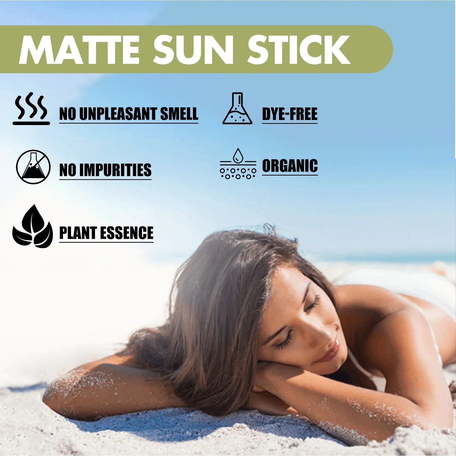 Face Body Sunscreen Matte Sun Stick Spf 50+ Uv Protective Refreshing Hydrating Waterproof Solar Blocker Isolation Sunblock Cream Peaceful Pleasures Health and Wellness
