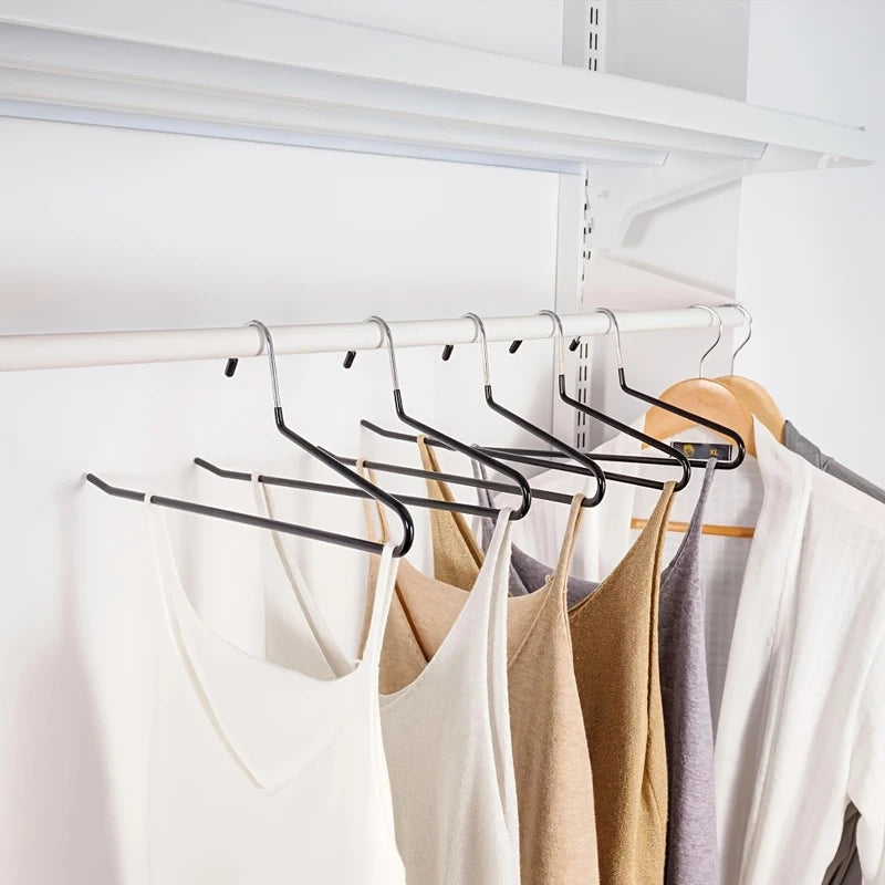 Open-Ended Pants Hangers | Space-Saving Trouser Rack 5/10 Pack