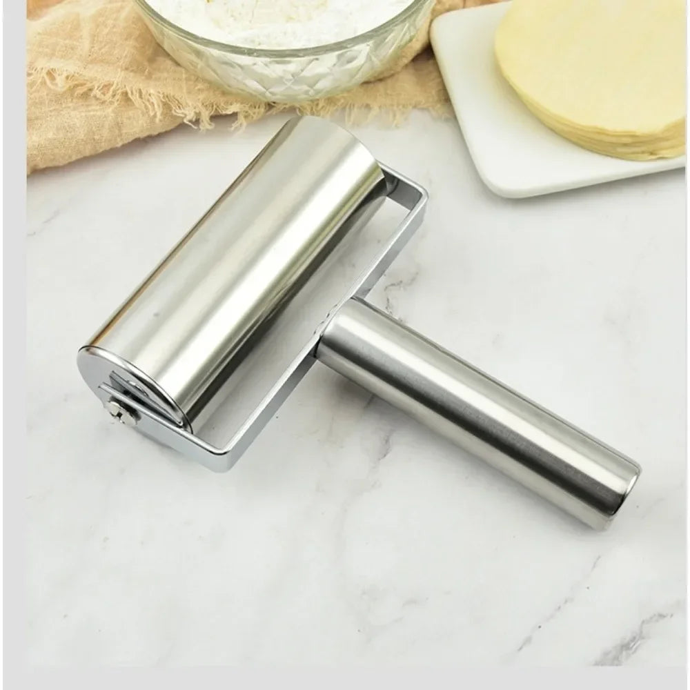 Stainless Steel Dough Roller Two-sided kitchen Nonstick Rolling Pin Home Baking Tools For Fondant Pie Crust Cookie Pastry Pizza Peaceful Pleasures Health and Wellness