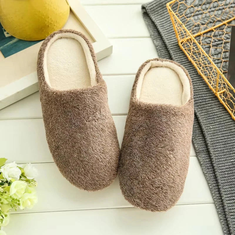 Women's Plush Anti-Slip Indoor Slippers | Warm Winter House Shoes