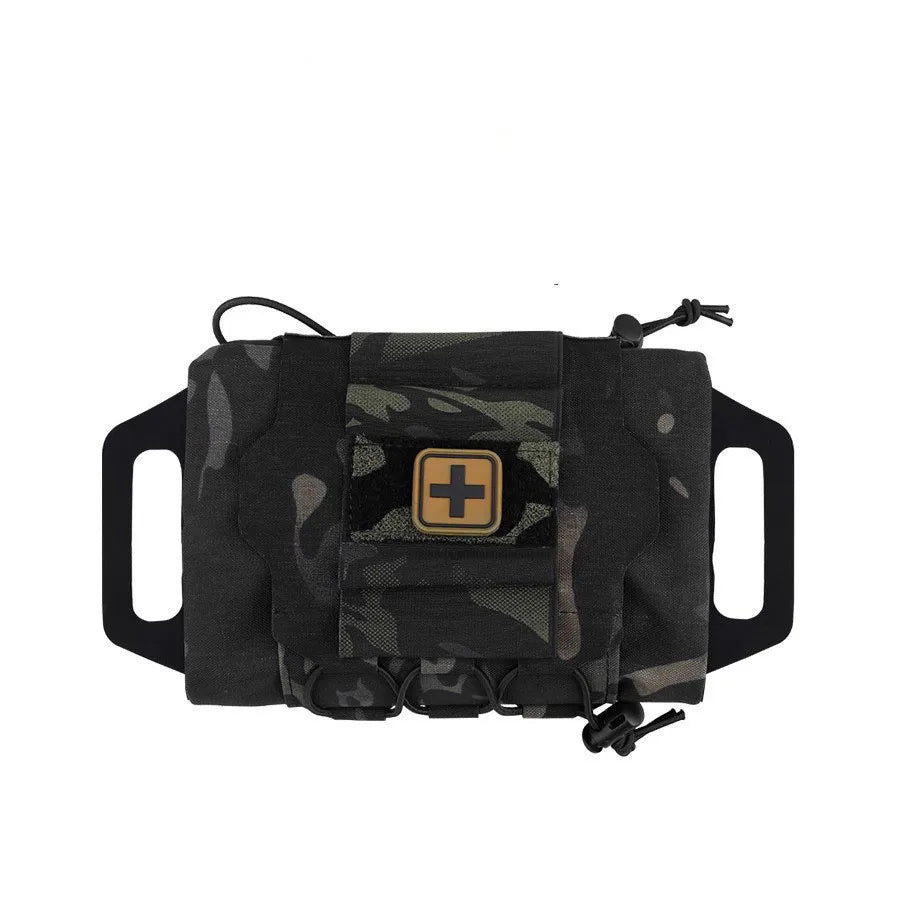 Tactical First Aid Kit Outdoor Hunting Bag Pouch IFAK Kits MOLLE Medical Pouch Rapid Deployment First-aid Survival Kit Peaceful Pleasures Health and Wellness Black CP