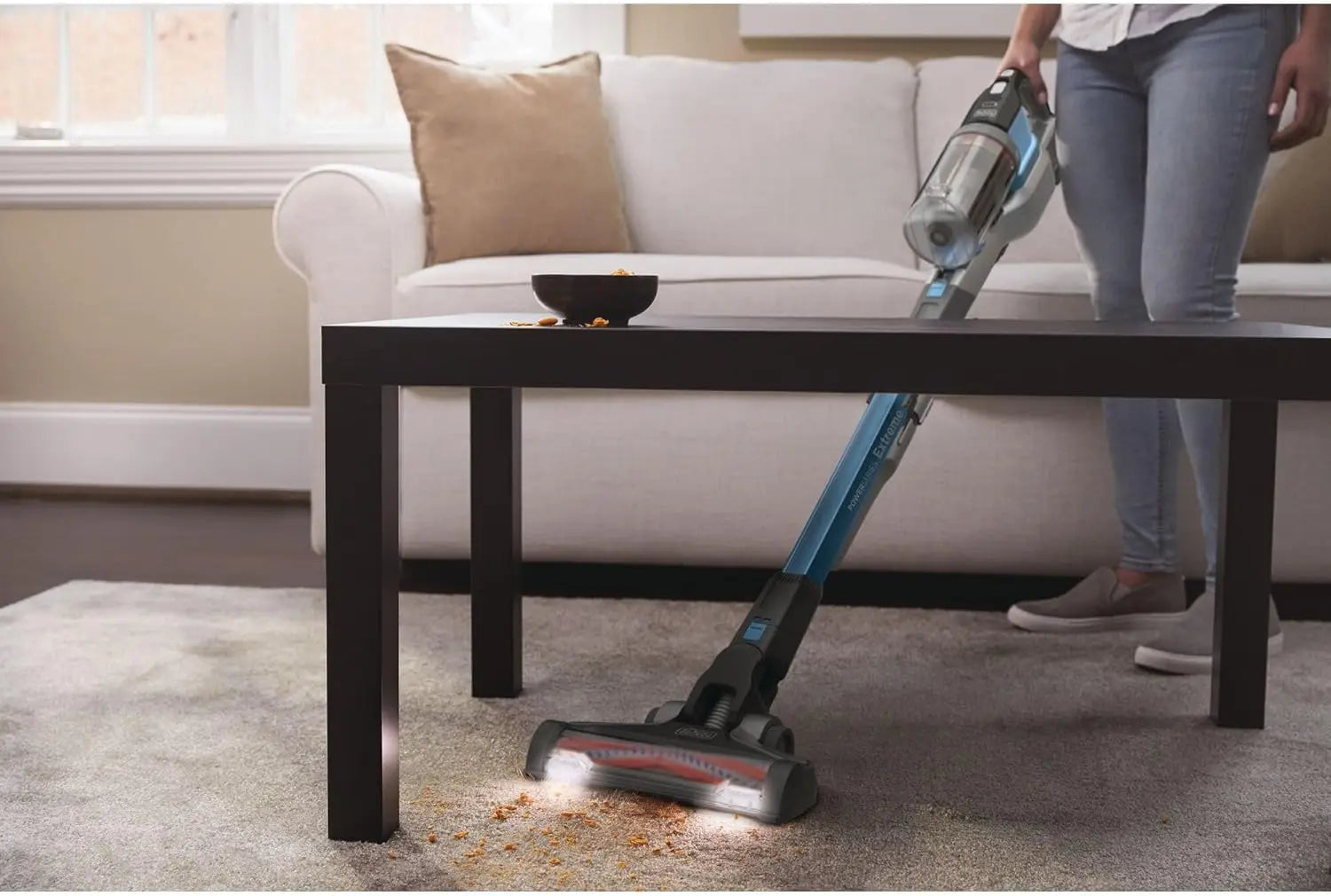 Cordless Stick Vacuum – 55-Min Runtime, 3-Speed, Interchangeable Head Peaceful Pleasures Health and Wellness