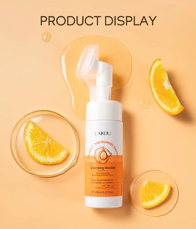 Vitamin C Brightening Foaming Mousse Facial Cleanser 120ml