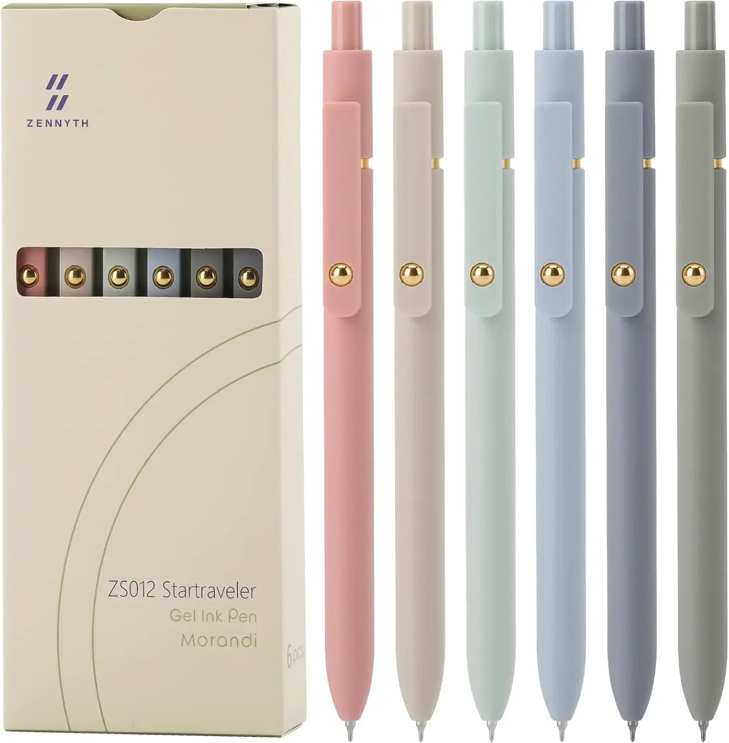 6-Pack Quick-Dry Gel Pens, 0.5mm Fine Point Black Ink for Smooth Writing, Office School Supplies Gifts Peaceful Pleasures Health and Wellness United States