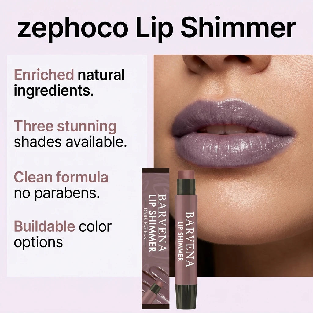 Dark Purple Tinted Lip Balm Stick | Shimmer & Hydration
