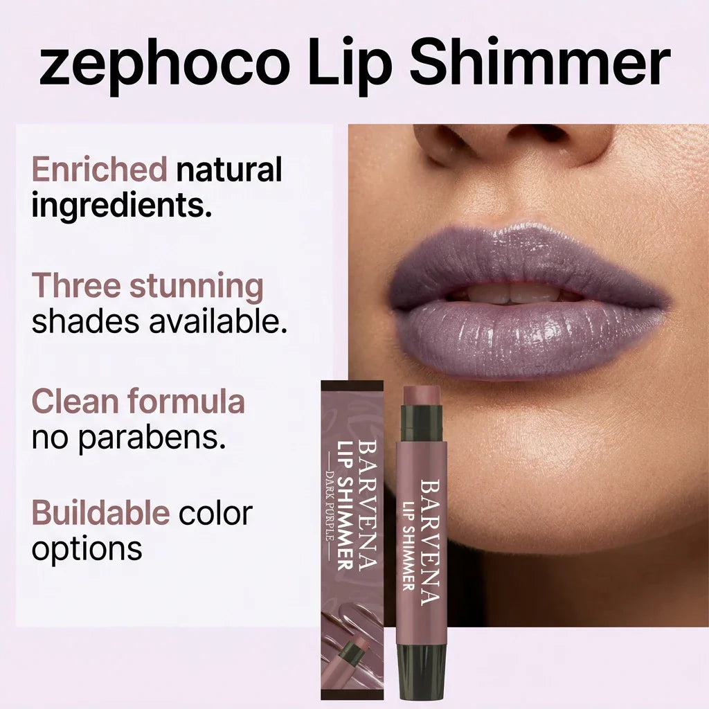 eelhoe Dark Purple Tinted Lip Balm Stick | Shimmer & Moisture