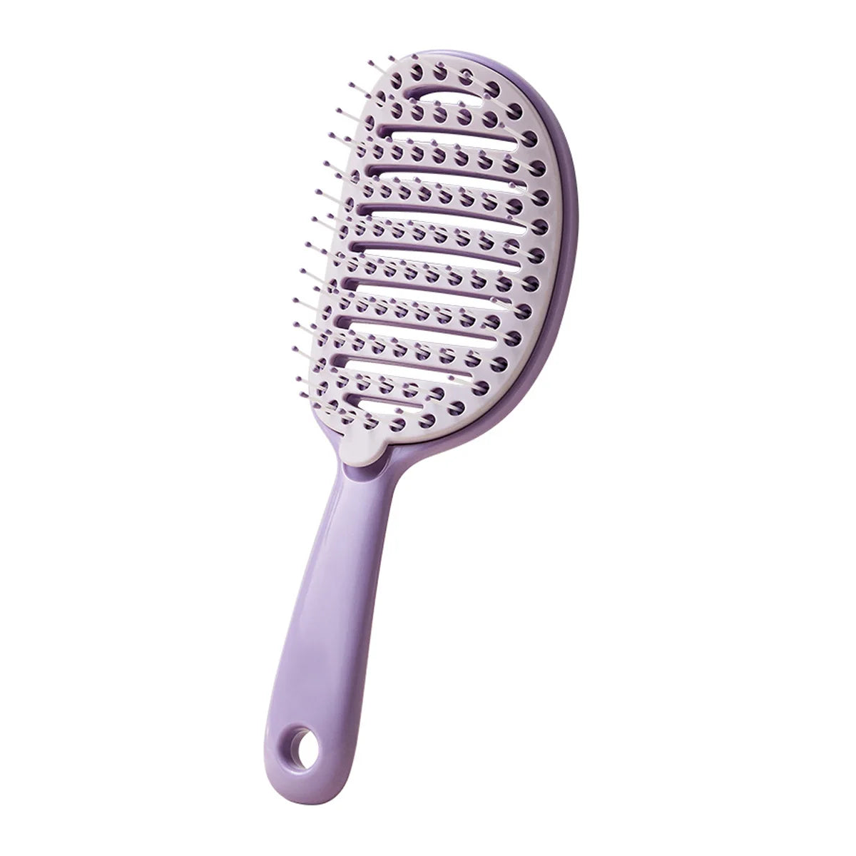 1Pcs Cleaning Net Cover Hair Brush Self Cleaning Hair Brush Salon Hair Massage Scalp Combs Dry Dual Purpose Comb Peaceful Pleasures Health and Wellness Purple