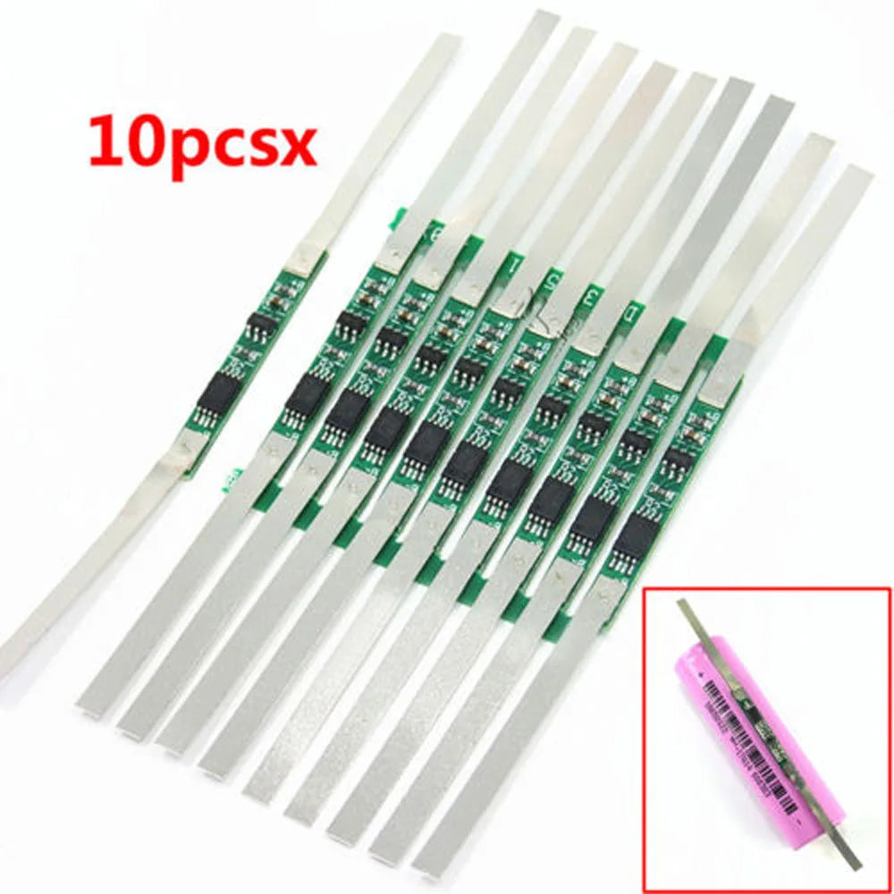 10Pcs 18650 Li-Ion Battery Protection Board 3.7V 28×3mm