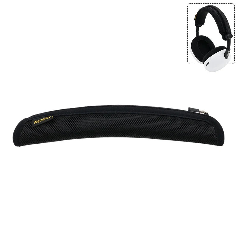 For INZONE H9 II Headphone Headband Crossbeam Protector Cover For INZONE H9 II Headband Cover Headphone Accessories Peaceful Pleasures Health and Wellness black