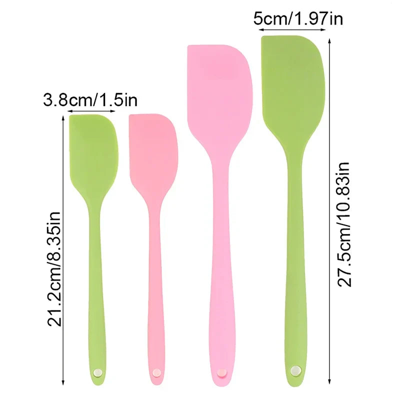 2-Piece Silicone Spatula Set – Baking Scraper & Spreader