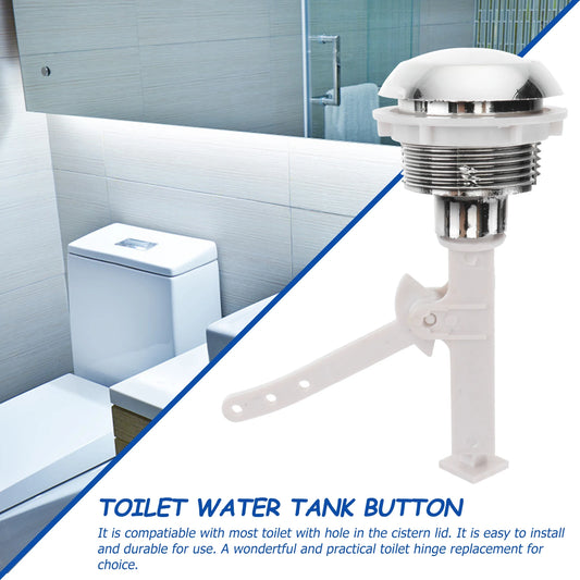Push Button Toilet Flush Kits Rods Round Valve Push Button Flush Toilet Seat Water Tank Valve Home Hotel Hardware Accessories Peaceful Pleasures Health and Wellness Default Title