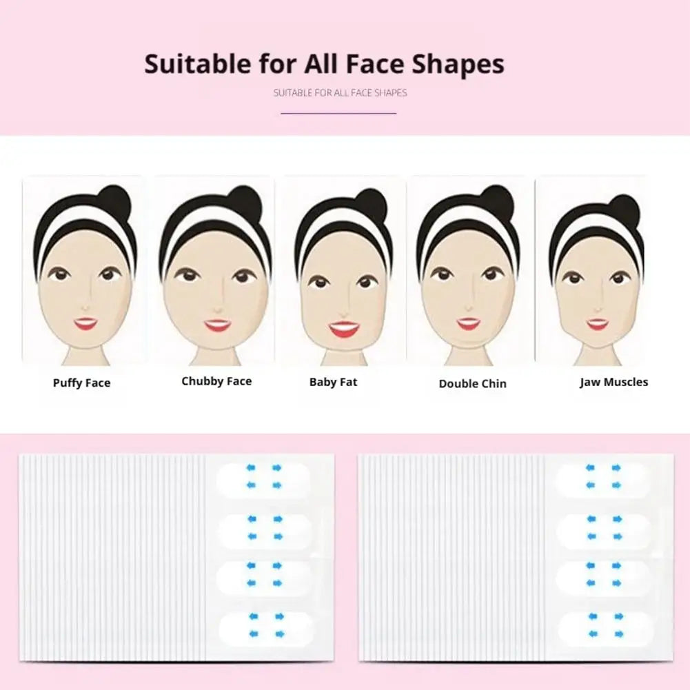 Face Lifting Shaping Sticker Invisible Seamless Firming Transparent Patch Women Waterproof Makeup V-face Patch Face Care Tools Peaceful Pleasures Health and Wellness