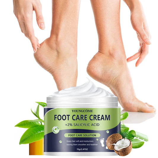 YOUNGCOME 2% Salicylic Acid Foot Cream – Moisturizing & Softening Foot Cream Oasis Select