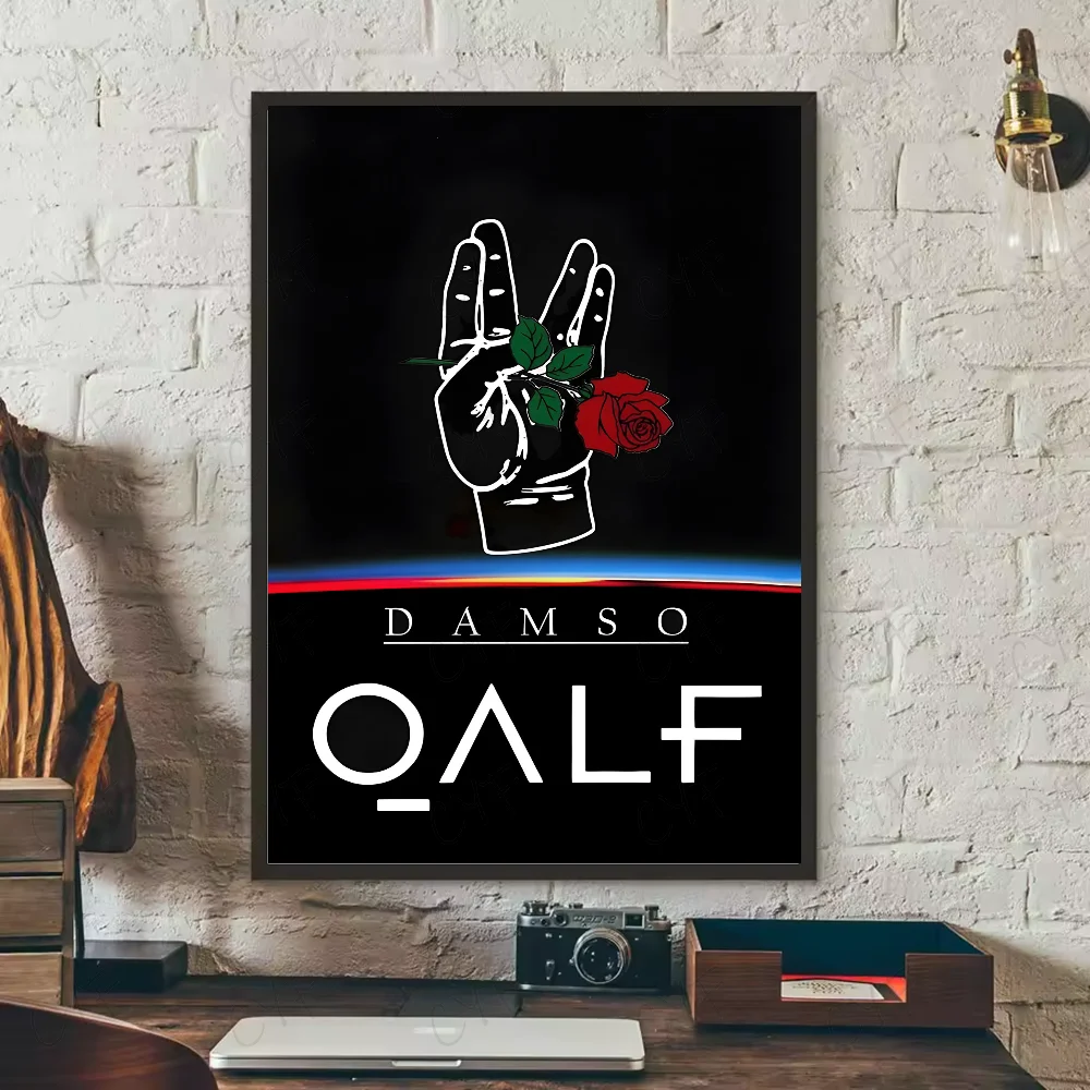 D-Damso Qalf Rapper Poster HD art sticky wall waterproof home living room bedroom bar aesthetic decoration Peaceful Pleasures Health and Wellness