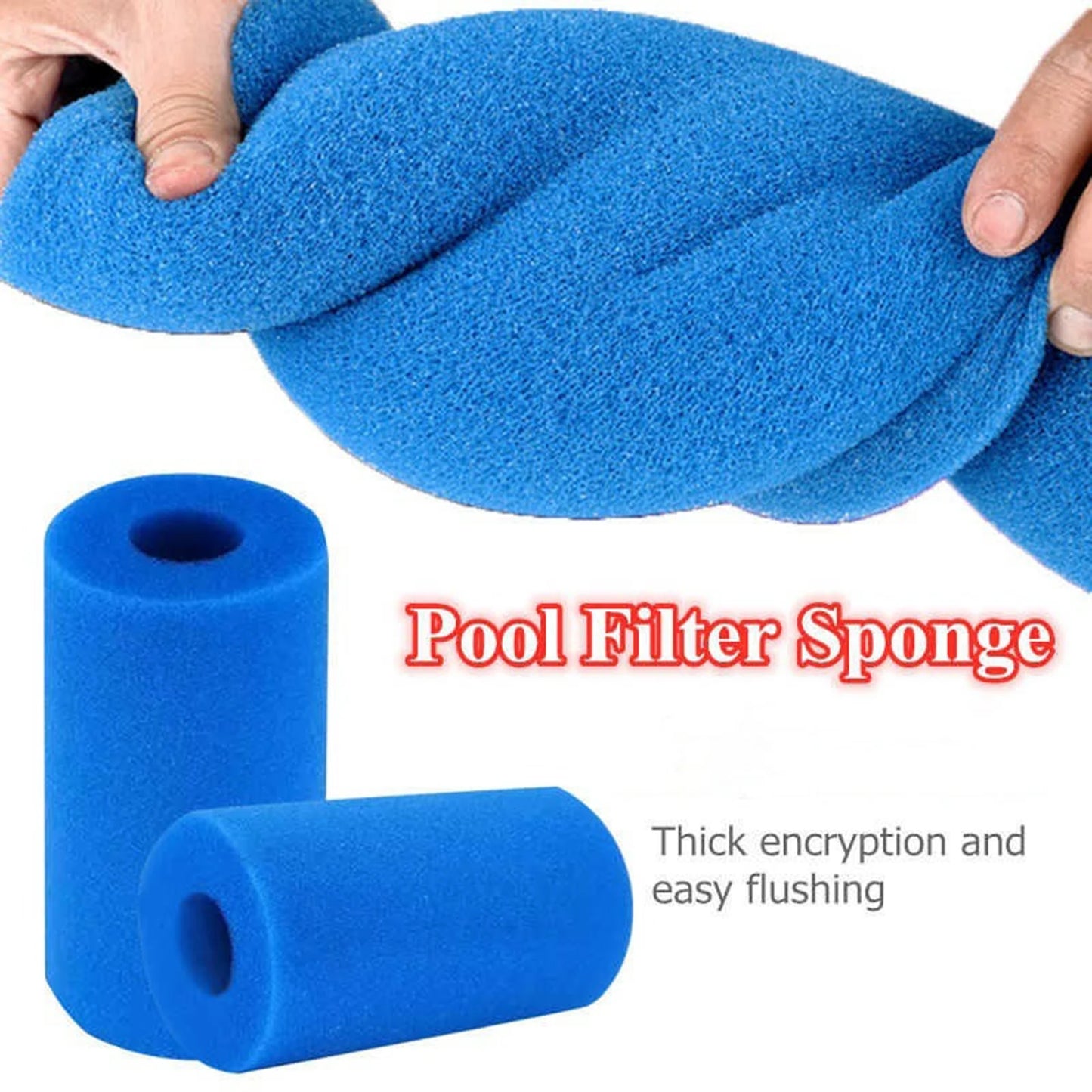 Reusable Pool Filter Sponge Column 20x10x4cm Circle Design For Pool Filtration Systems Peaceful Pleasures Health and Wellness