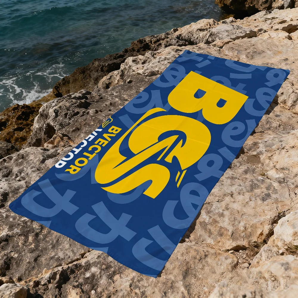 Car Logo Quick-Dry Beach Towel | Gym, Travel & Pool Quick-Dry Beach Towel Peaceful Pleasures Health and Wellness