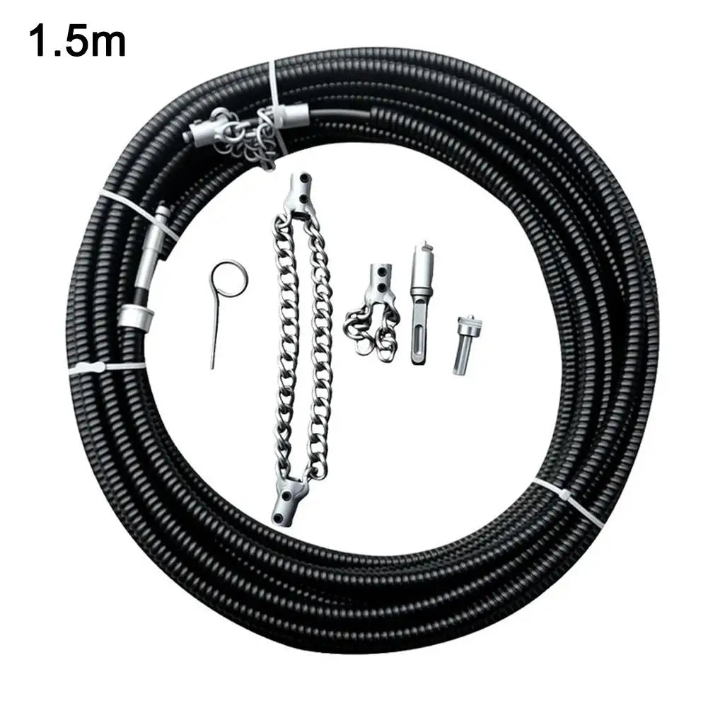 Flexible Sewer Descaling Chain Tool for Easy Dredging Peaceful Pleasures Health and Wellness A