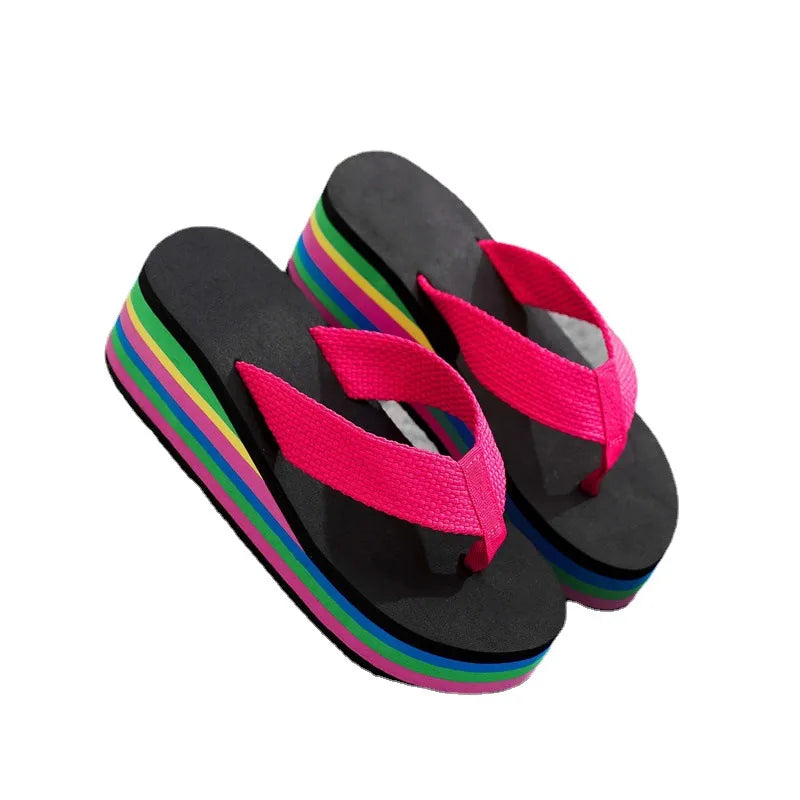 Women's Platform Wedge Flip Flops – Beach Sandal Slippers