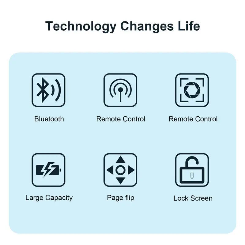 Bluetooth Ring Finger Remote Control for Phone & Video