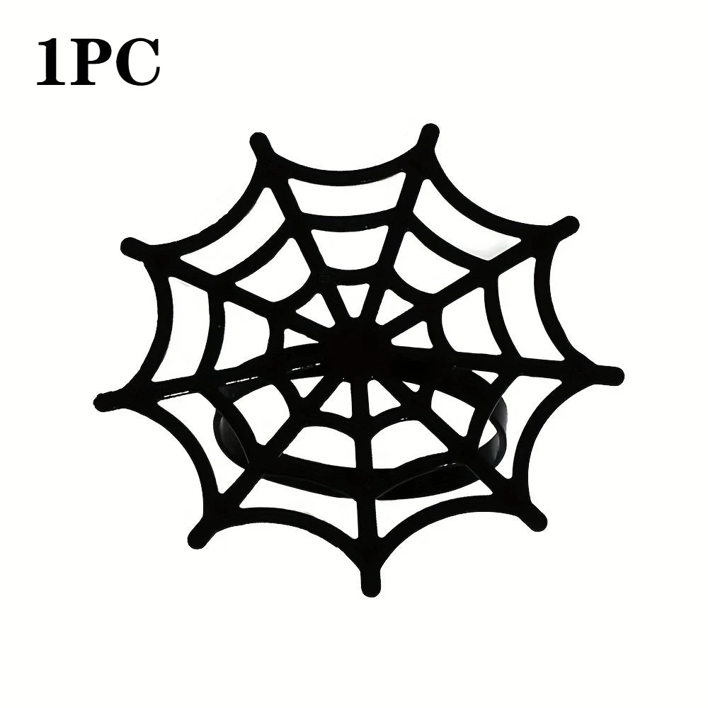 Halloween Spider Web Napkin Rings | Black Table Décor 1–50 PCS