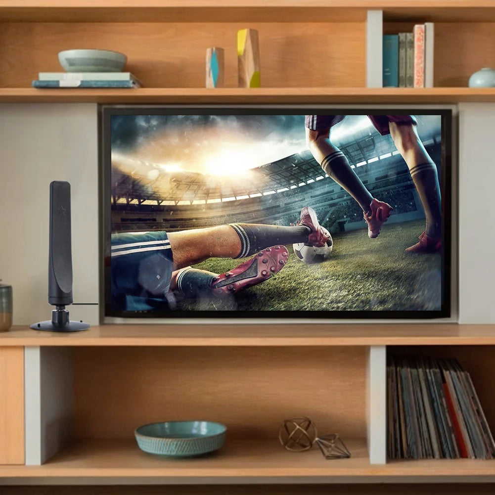 Indoor HDTV Antenna 12dBi 1080P HD 50-Mile Range Peaceful Pleasures Health and Wellness