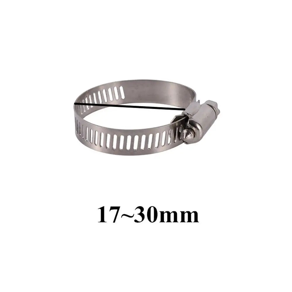 New Aluminum Tube Connector With Hose Clamp Watering Trees Hose Connector Agriculture Connector Joint Peaceful Pleasures Health and Wellness A-2Pcs