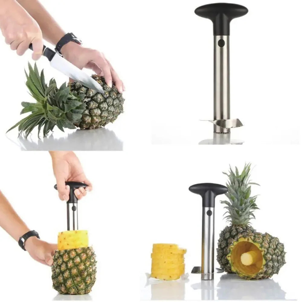 Stainless Steel Pineapple Corer Slicer & Peeler Tool