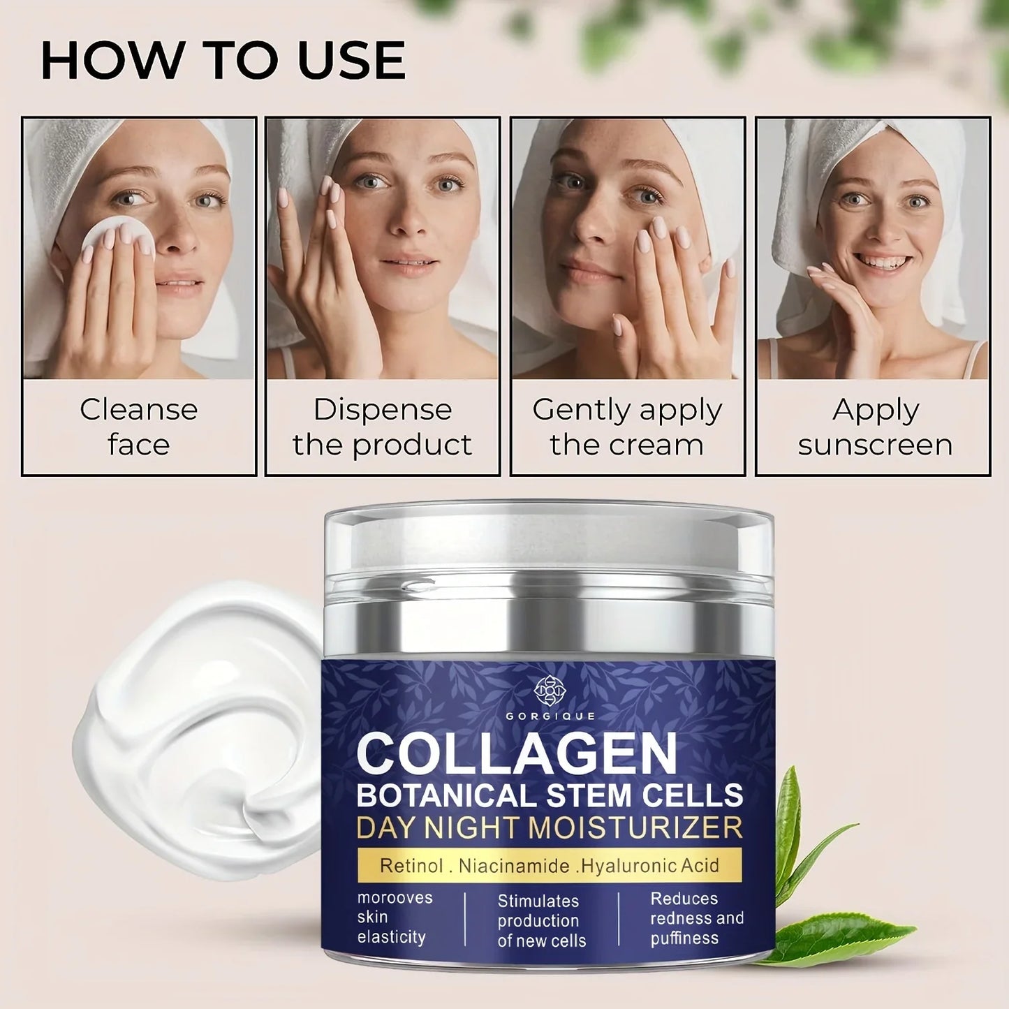 Collagen Face Cream | Retinol, Niacinamide & Hyaluronic Acid