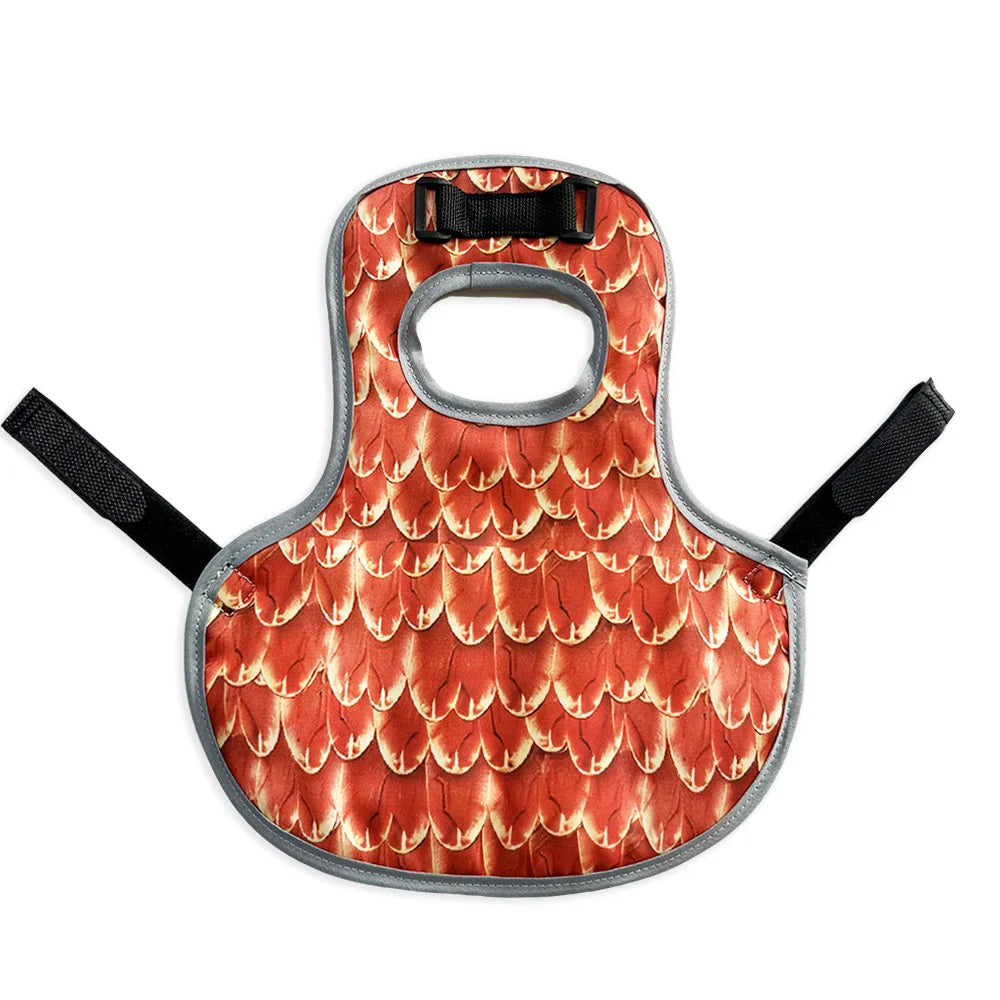 Chicken Saddles for hens, Chicken Apron Back Protector for Hens With Adjustable Strap, Chicken Hen Mating Saddle Peaceful Pleasures Health and Wellness tangerine orange