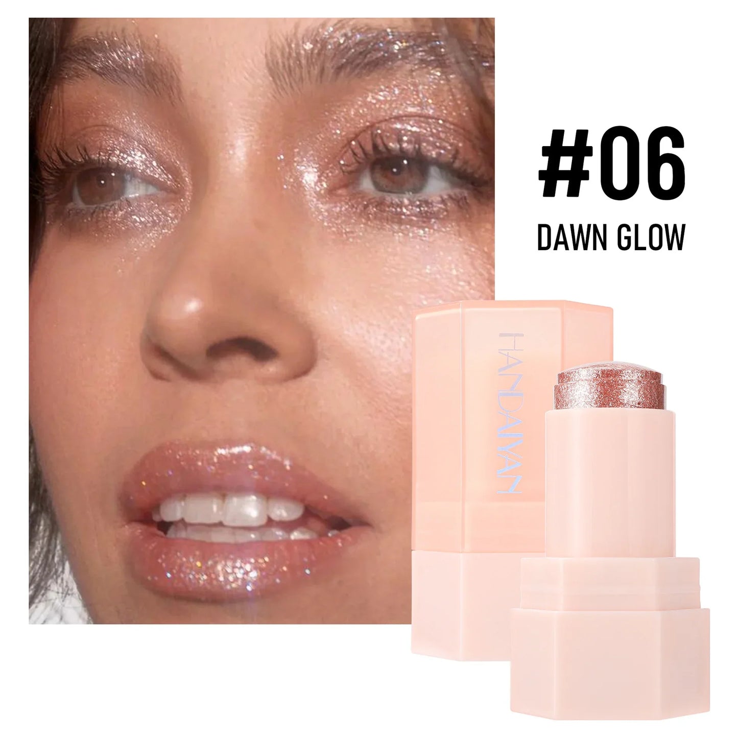 HANDAIYAN 6-Shade Creamy Shimmer Highlighter Stick – Face & Body