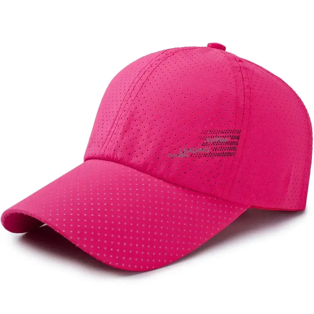 Adjustable Unisex Baseball Cap – Moisture-Wicking Quick-Dry Sun Hat