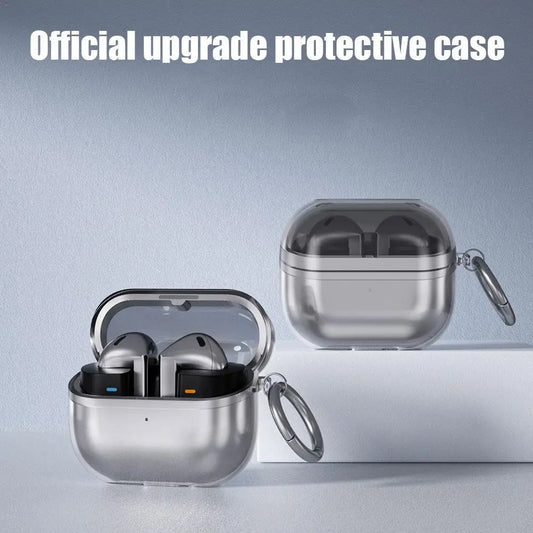 Transparent Samsung Galaxy Buds 3 Pro Case with Carabiner Earbuds Protective Case Oasis Select