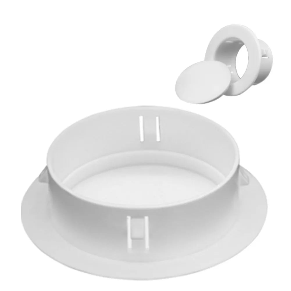 40- Separable Decorative Wall Hole Cover Protective Cap Plastic Round