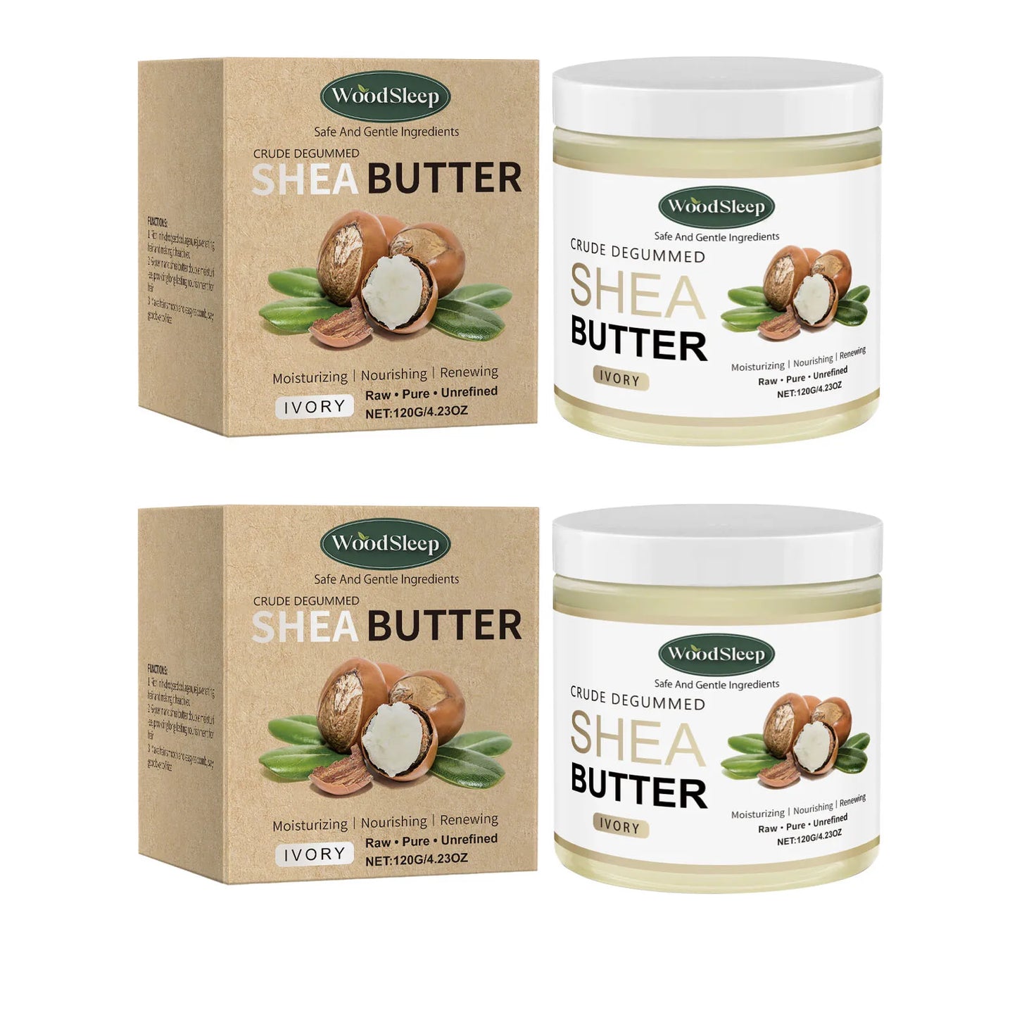 WOODSLEEP Shea Butter Cream – Deep Moisturizing Body Cream 120g