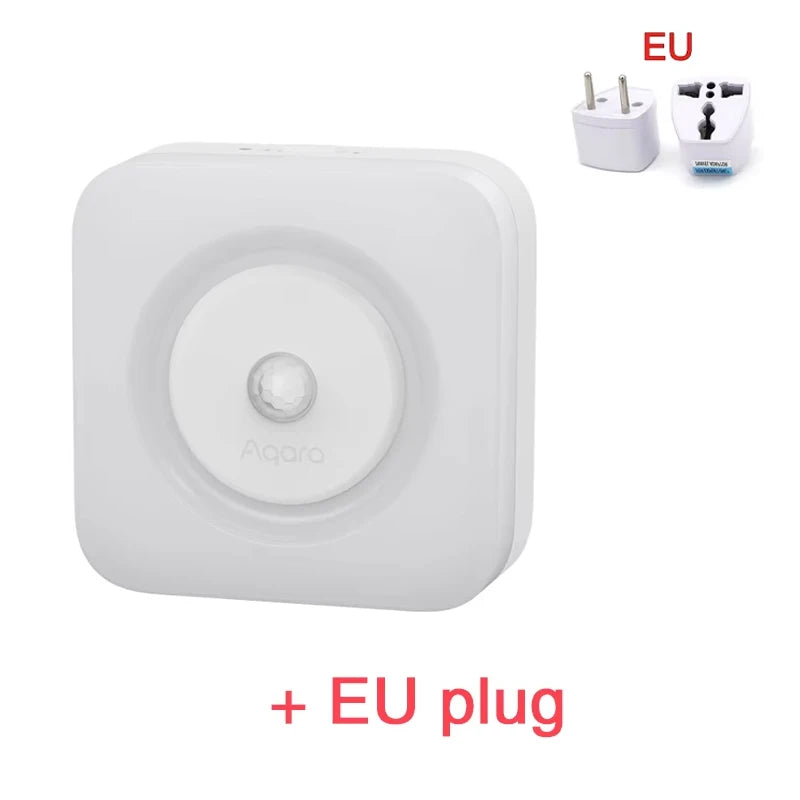 Aqara Human Body Sensor Lamp Plug-in Version LED Eye-Caring Light Dual Bedside lamp 3000K Soft Smart Sensor Night Light Peaceful Pleasures Health and Wellness Add EU Plug