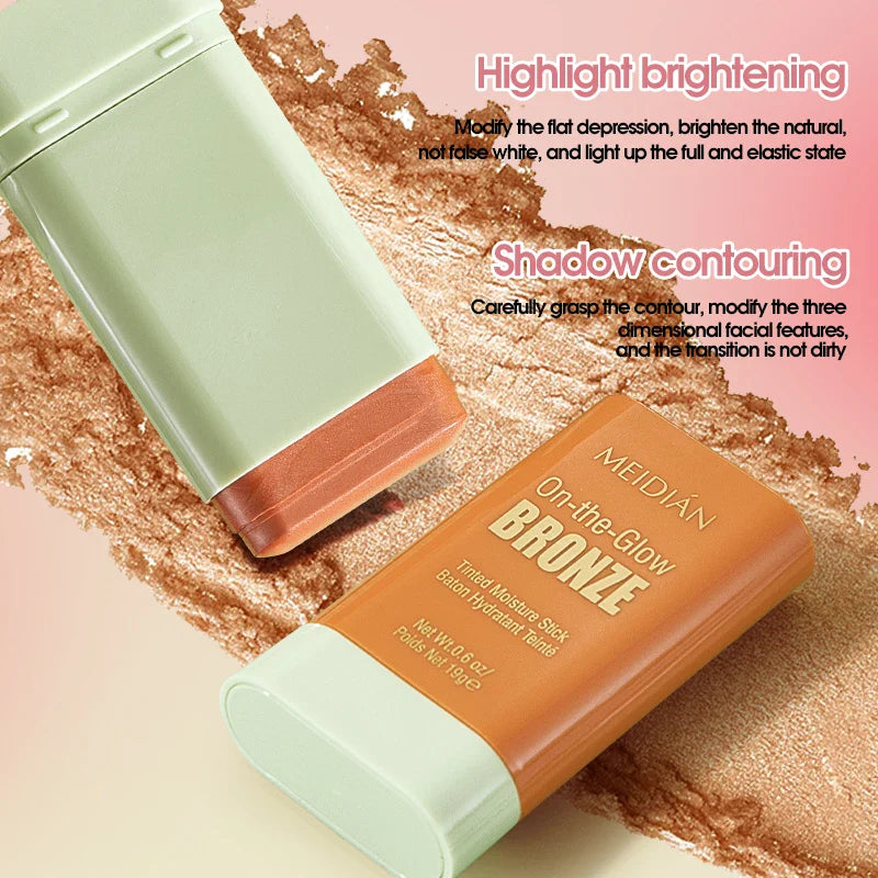 Waterproof Powder Blush Stick – Long-Lasting Vibrant Color