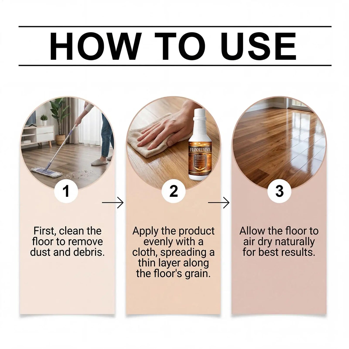 Wood Floor Scratch Repair & Restorer Spray 150ml | Natural Shine