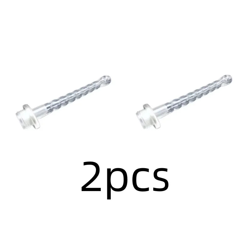 Silicone women's vaginal and anal shower head for home use men's and women's private shower head recommended for one-time use Peaceful Pleasures Health and Wellness 2pcs