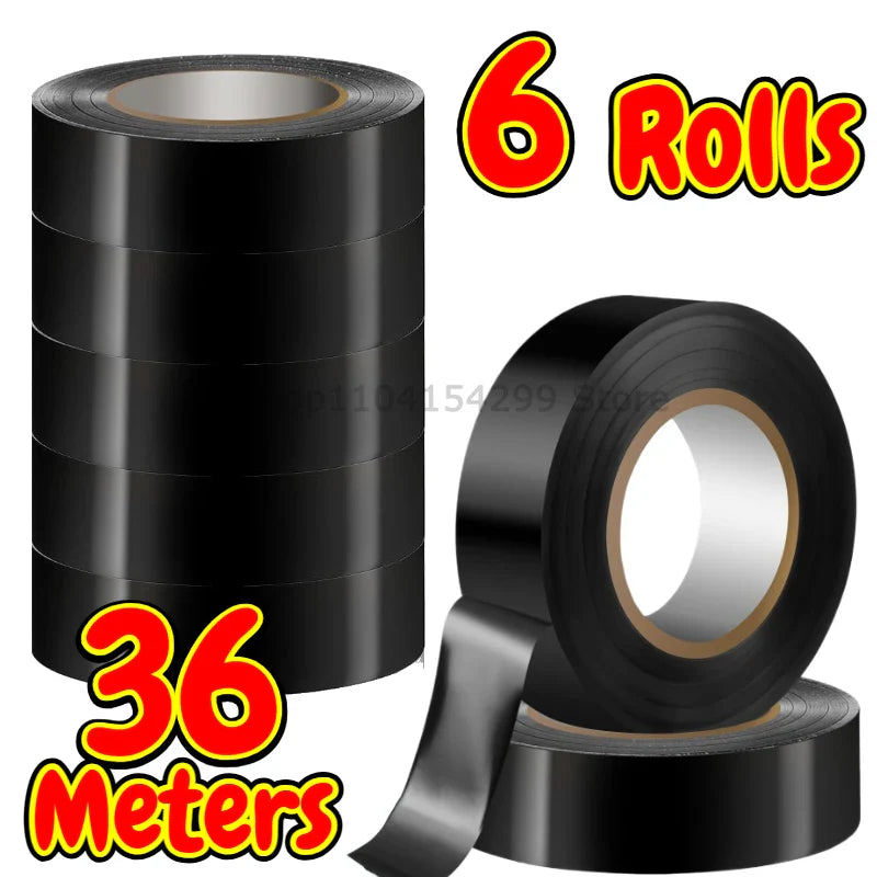 Black PVC Electrical Insulation Tape | Flame Retardant 600V