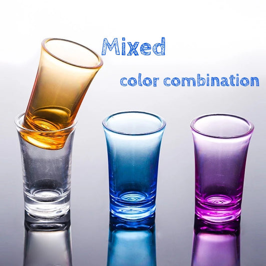 Multicolor Reusable Plastic Party Shot Glasses | Fun Cup Set Reusable Party Cups Peaceful Pleasures Health and Wellness