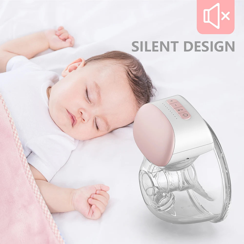 Wearable Electric Breast Pump Hands-Free BPA-Free 3 Modes 240ml