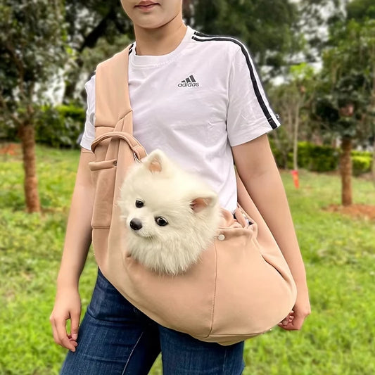 Escape-Proof Dog Cat Sling Carrier for Small Pets Under 16lbs Ideal for Daily Walks and Outdoor Activities Peaceful Pleasures Health and Wellness