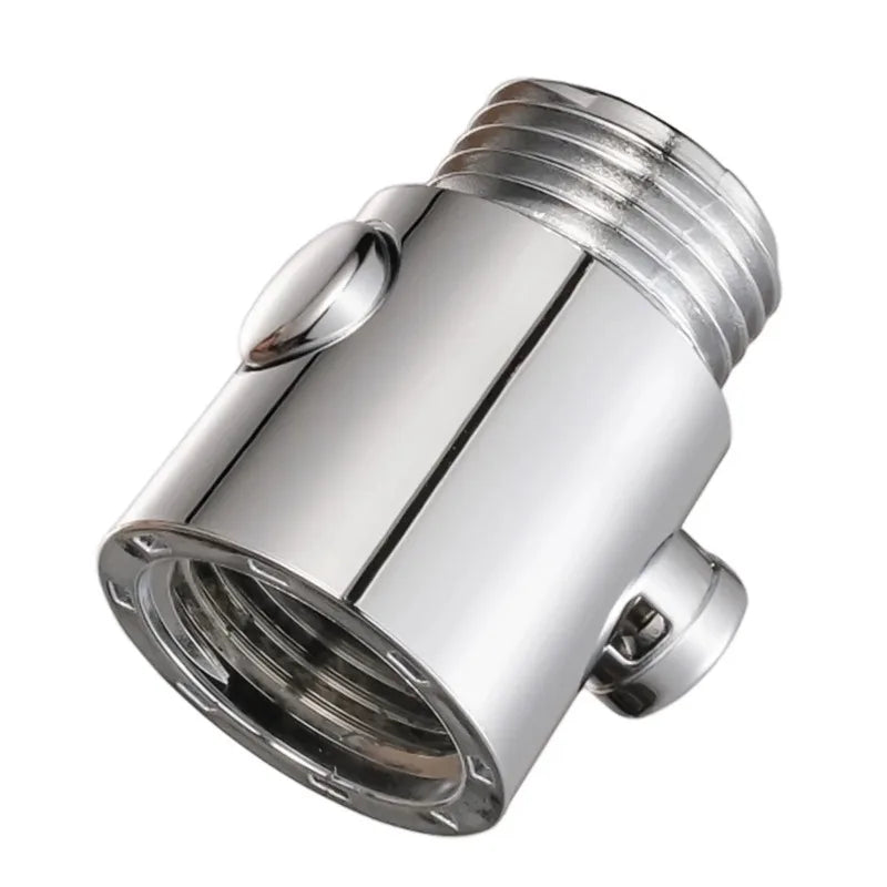 New Shower Head Control Switch,Water Flow Stop Valve,Handheld Showerheads One-Button Pause Water Controller Bathroom Accessories Peaceful Pleasures Health and Wellness Silver