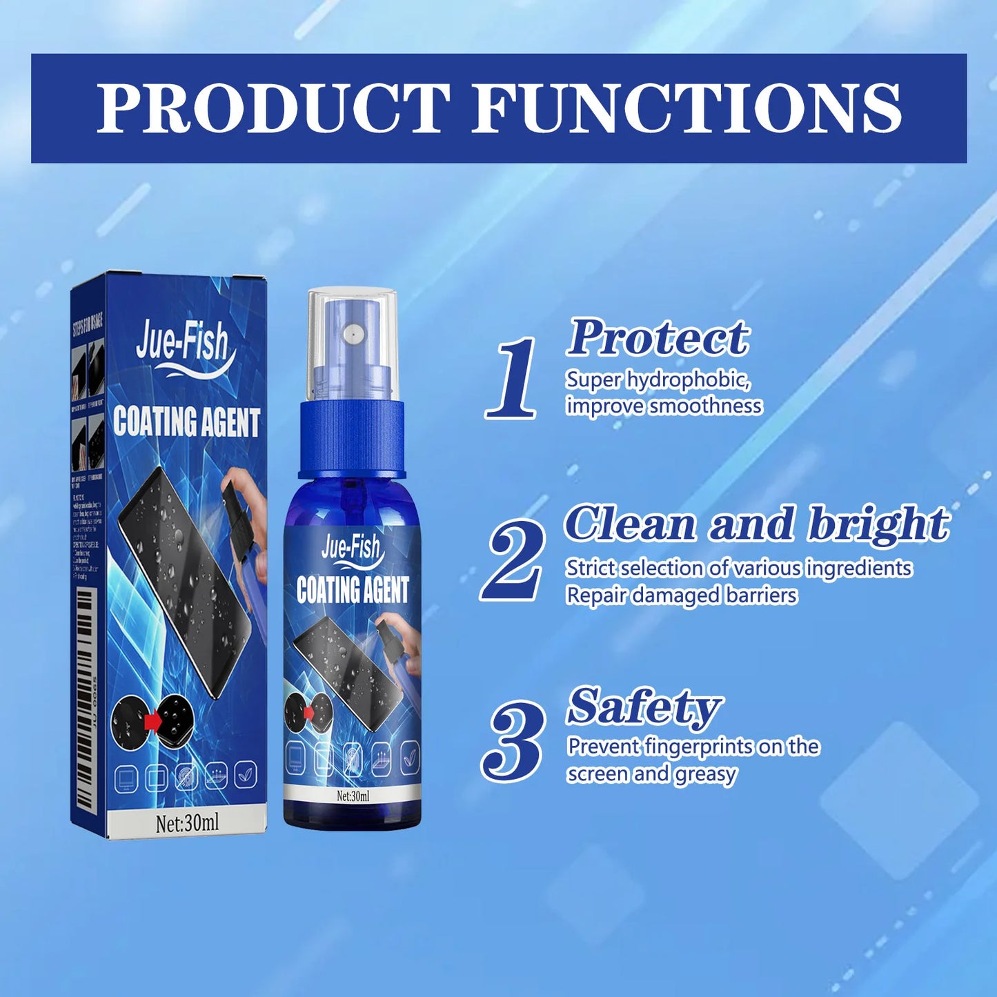 Nano Screen Protection Liquid – Anti-Fingerprint Coating 30ml