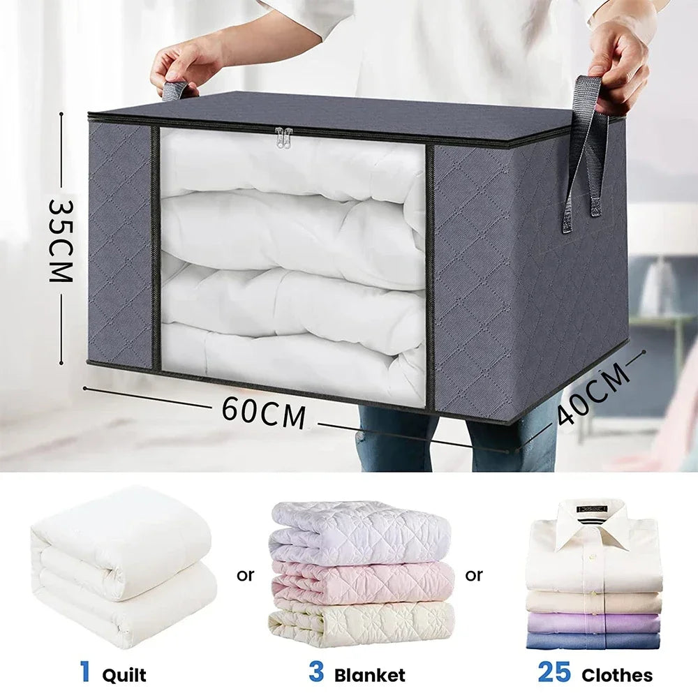 Quilt storage bag, clothing sorting bag, moving and organizing household bedding storage box, supplies Peaceful Pleasures Health and Wellness