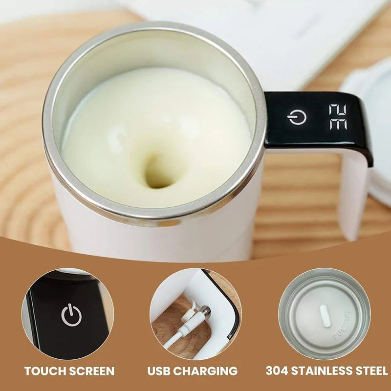 USB charging automatic coffee cup - Portable smart mixing cup, creating perfect hot drinks anytime and anywhere Peaceful Pleasures Health and Wellness