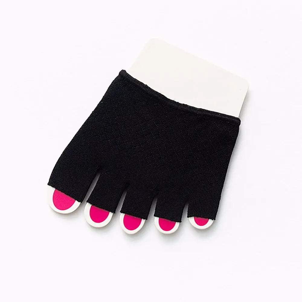 Women's Invisible Non-Slip Open Toe Mesh Cotton Liner Socks