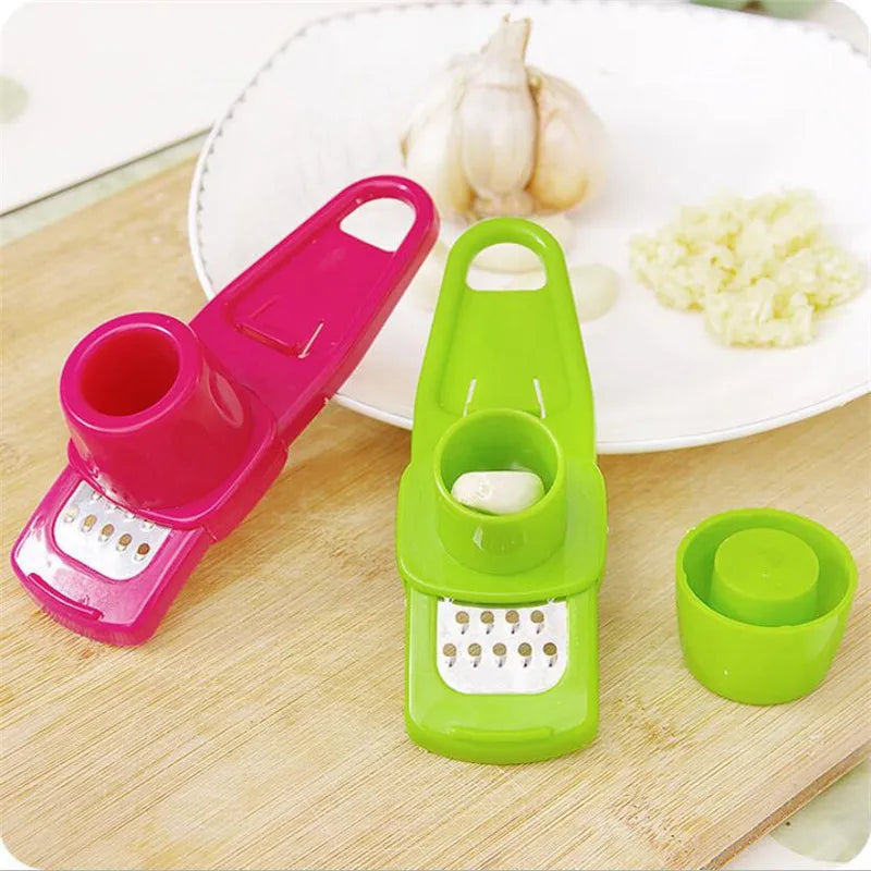 Multi Functional Garlic Grinder Household Accessories Creative Garlic Puree Maker Kitchen Cooking Tool Plastic Garlic Pestle New Peaceful Pleasures Health and Wellness