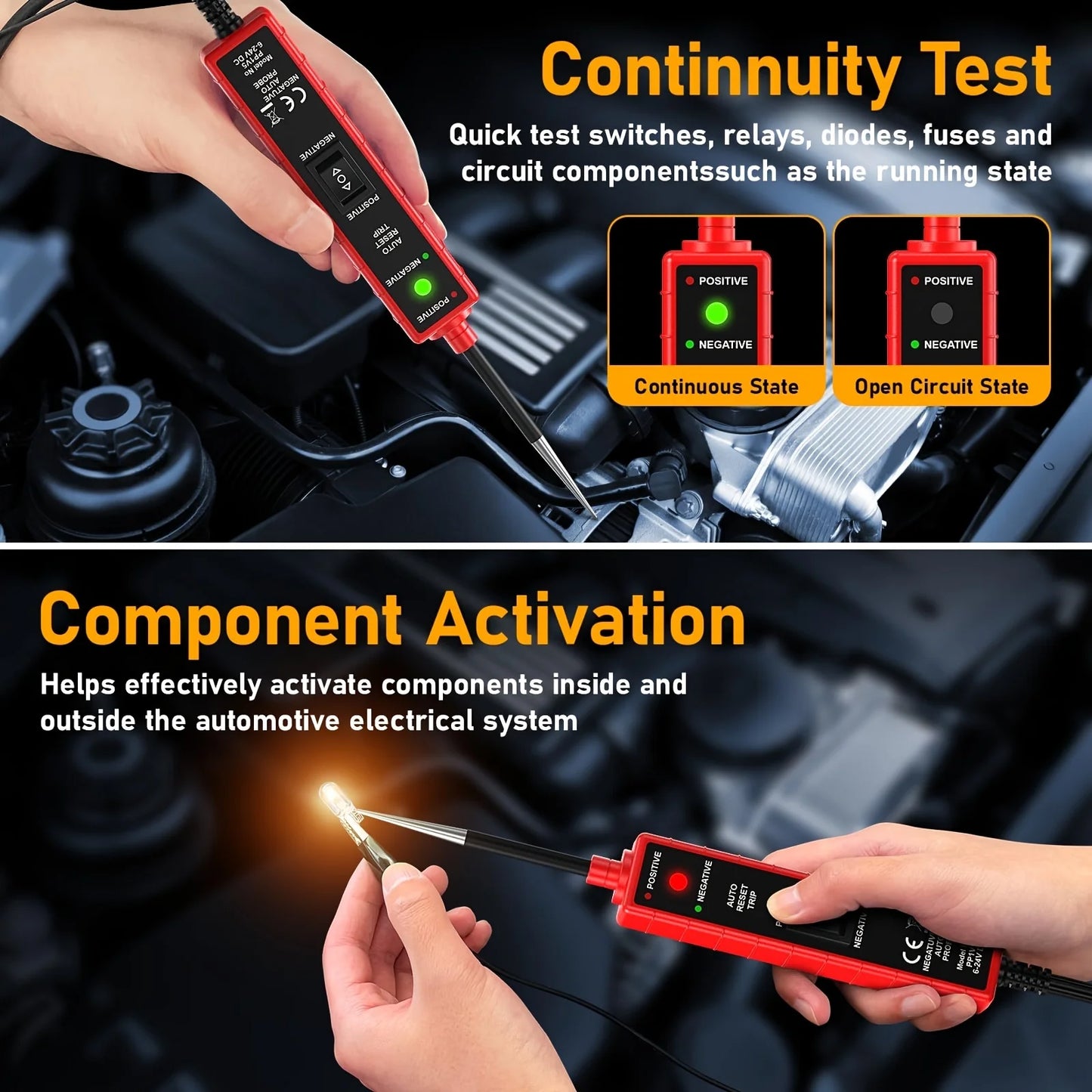 Automotive Circuit Tester & Drive Detector | Digital Display Peaceful Pleasures Health and Wellness
